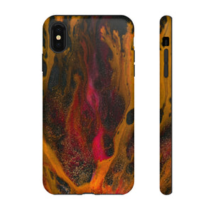 Bon Fire Ink Art iPhone Case (Protective) iPhone XS MAX Matte Phone Case