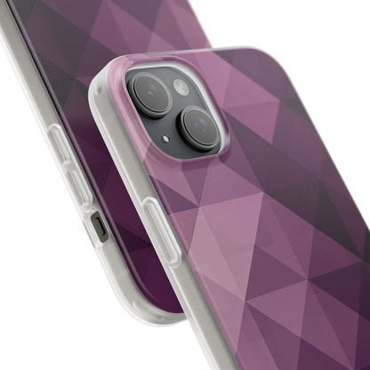 Gradient Purple Mosaic iPhone 15 - Flexi Phone Case