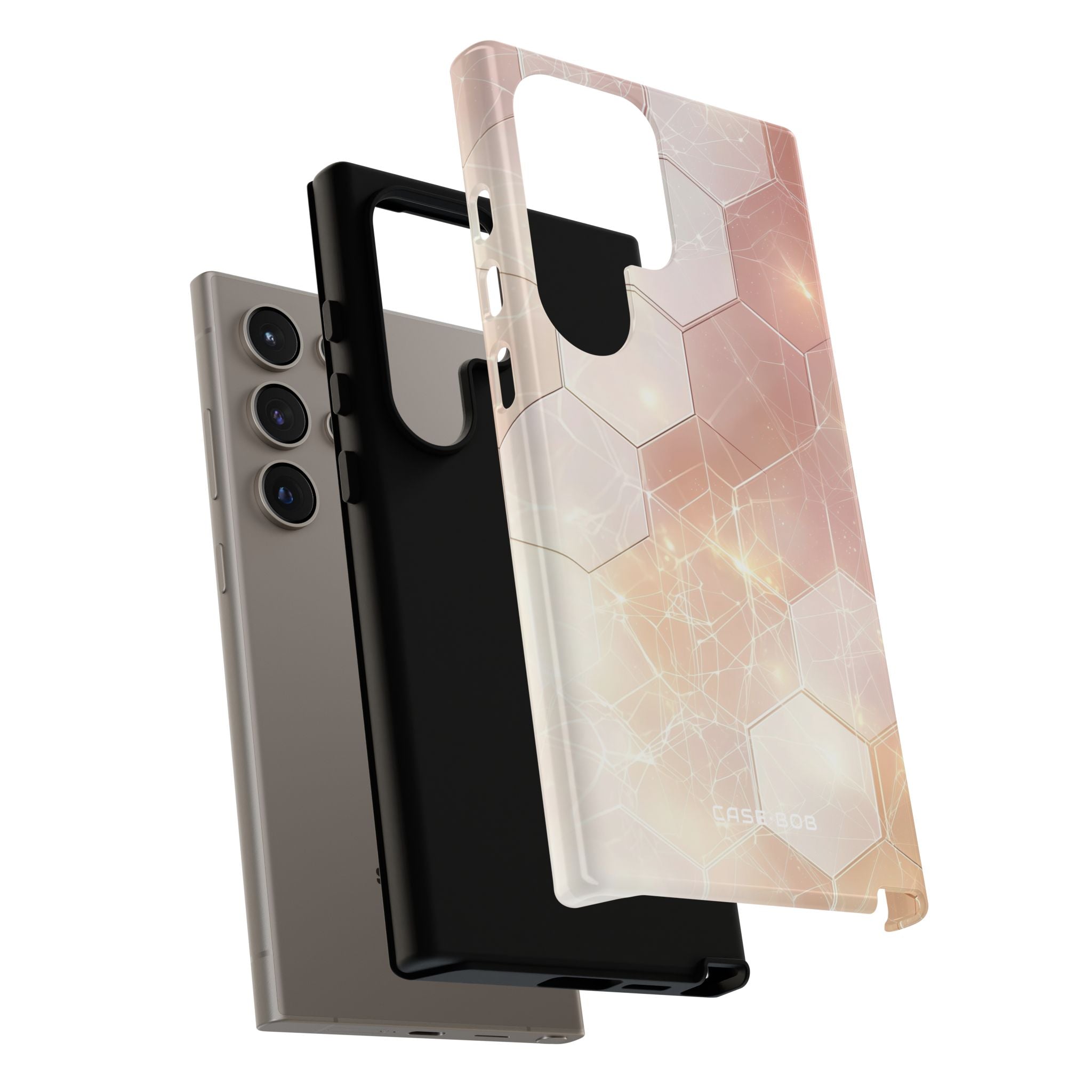 Honeycomb Glow Samsung S24 Ultra Case - Tough