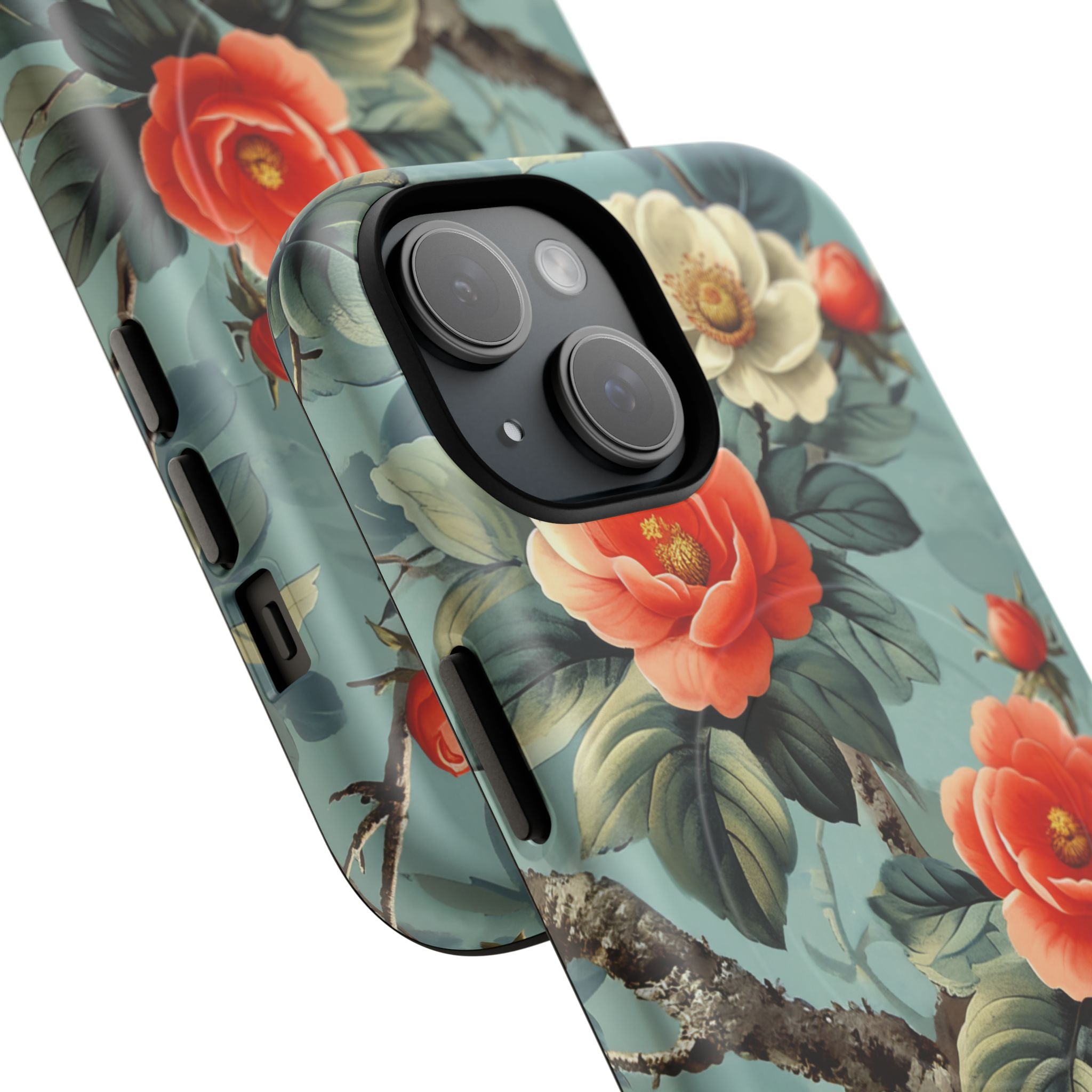 Vintage Floral Romance iPhone 15 | Tough+ Phone Case