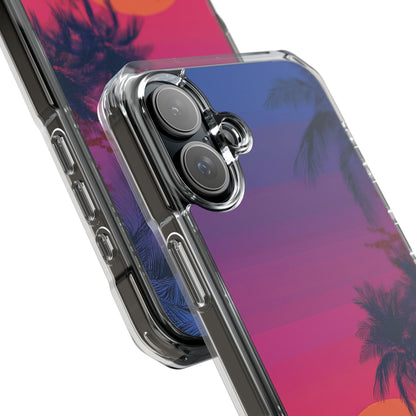 Tropical Sunset Silhouettes iPhone Case - Impact