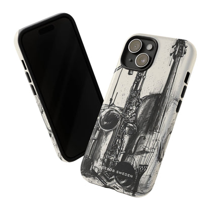 Jazz Instrument Line Symphony iPhone 15 - Tough Phone Case