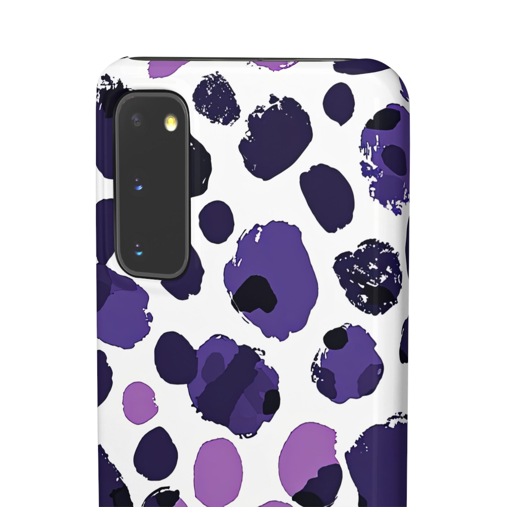 Purple Inkblots Samsung S20 - Slim Phone Case