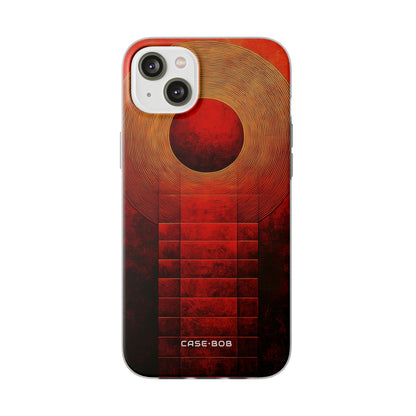 Crimson Orbit iPhone 14 Plus Case - Soft