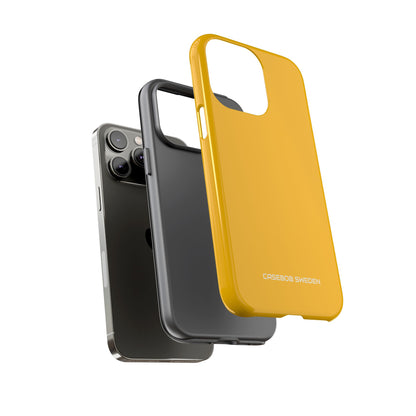 Amber Yellow - Tough iPhone 14 Phone Case