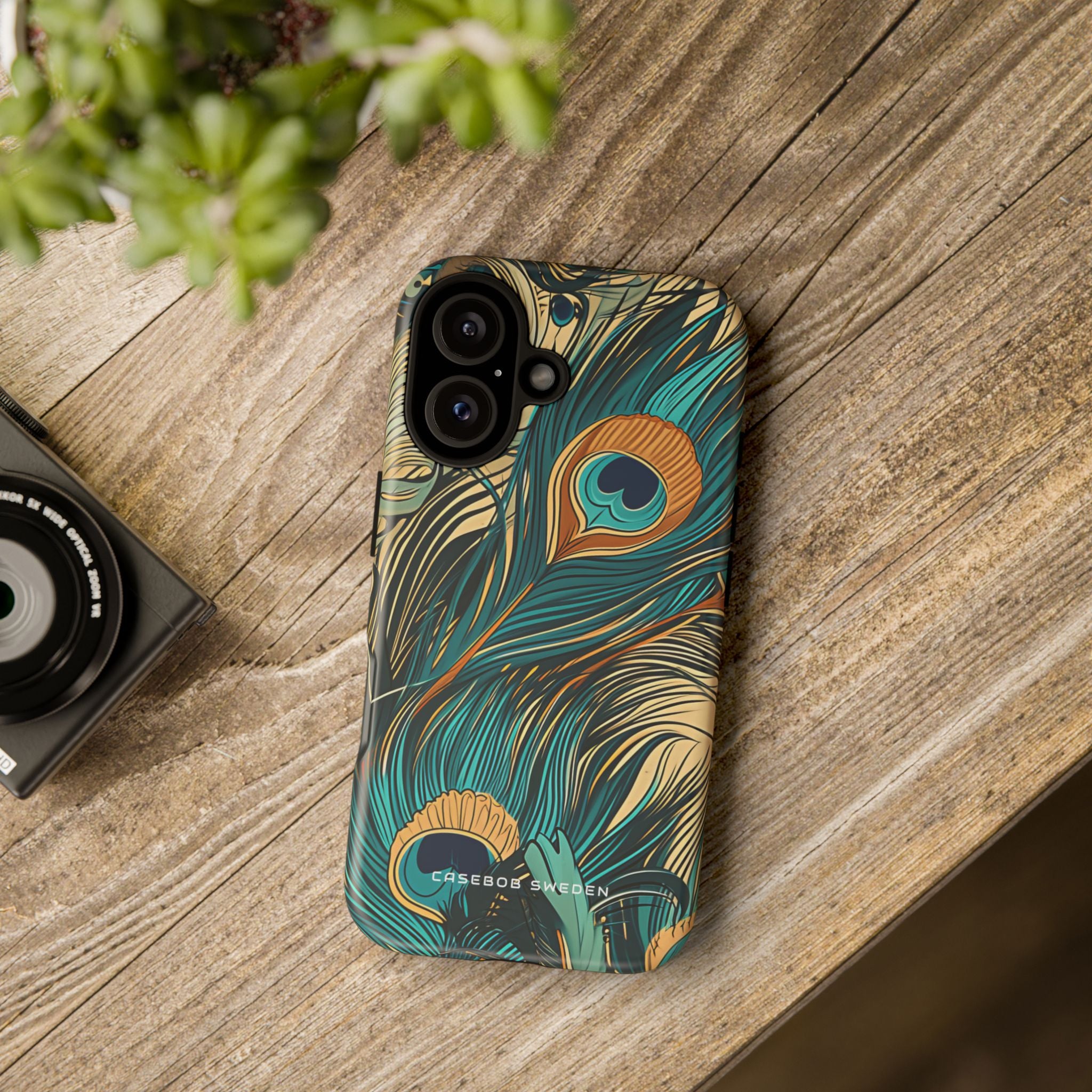 Art Nouveau Peacock Elegance iPhone 16 - Tough Phone Case