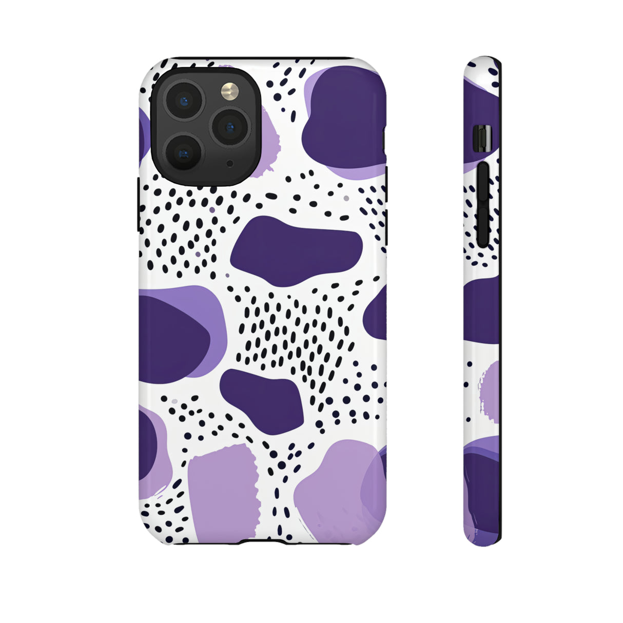 Purple Dots Elegance Case - Schutzhülle fürs Handy