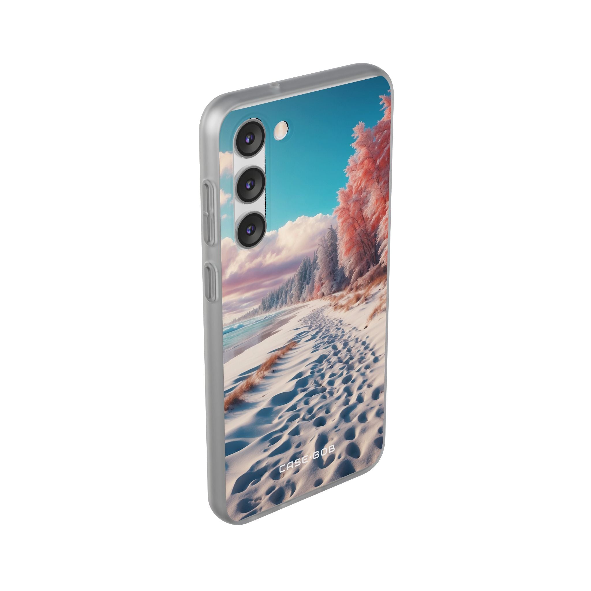 Snowy Footprints Samsung S23 Plus Case - Soft