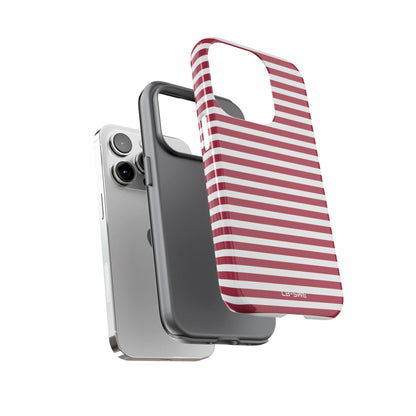 Crimson Stripes Flow - iPhone Case