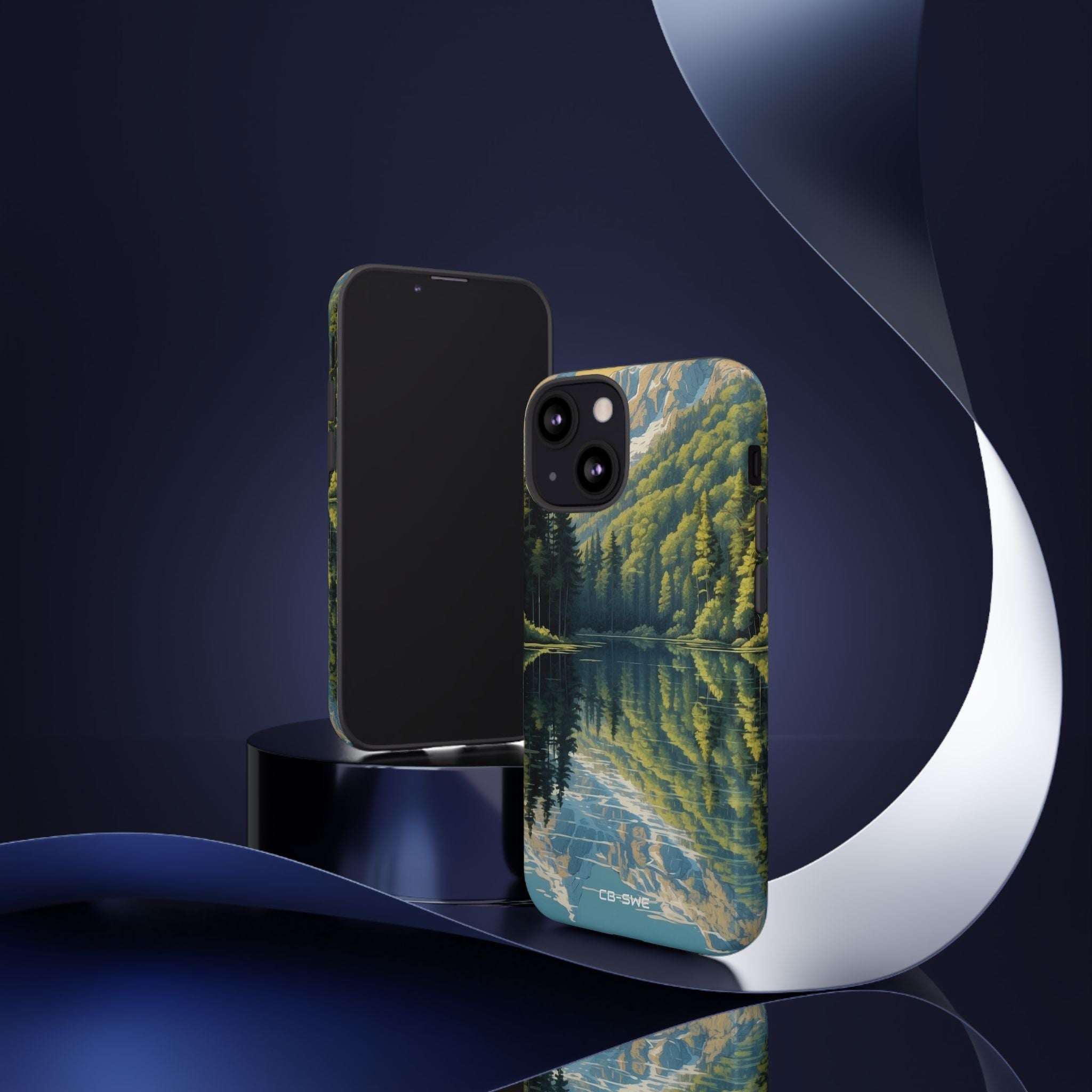 Mountain Peaks Reflect - iPhone Case