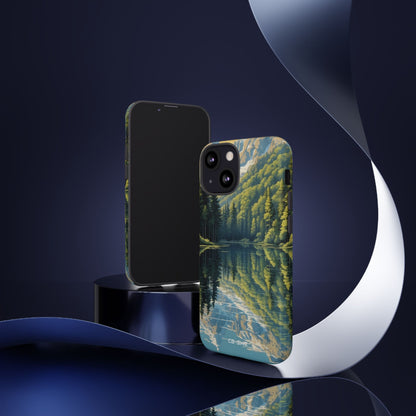 Mountain Peaks Reflect - iPhone Case