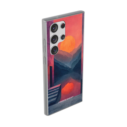 Surreal Sunset Landscape - Flexi Samsung S23 Phone Case