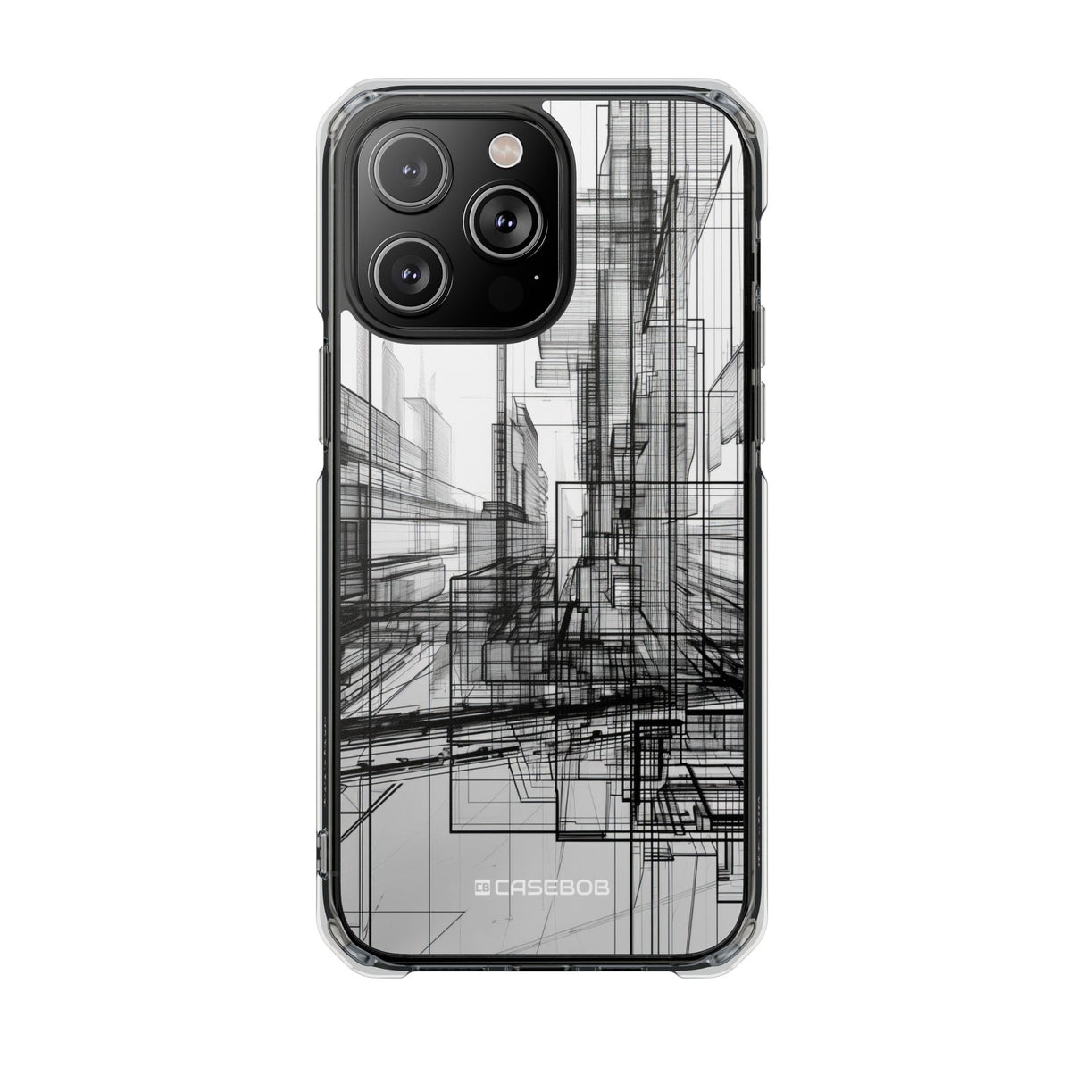 Architectural Maze - Phone Case for iPhone (Clear Impact - Magnetic)