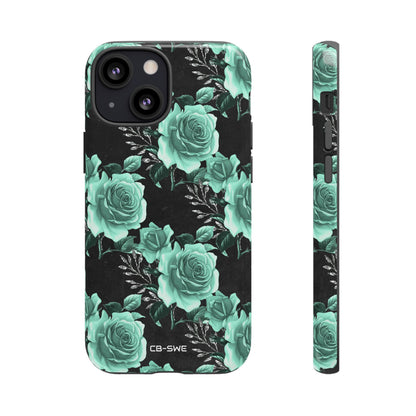 Turquoise Rose Symphony - iPhone Case