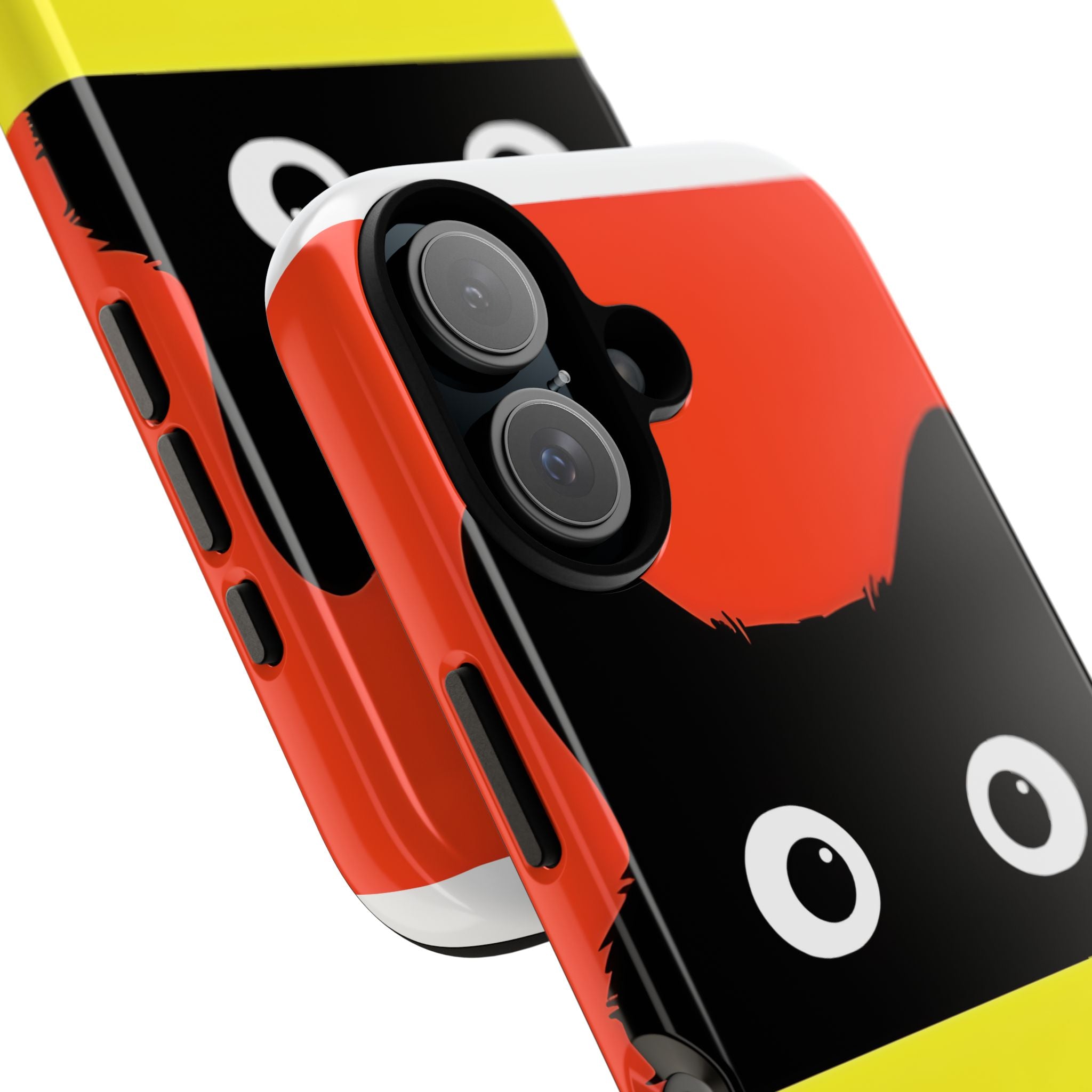 Peekaboo Cat Crimson iPhone 16 Plus Case - Tough