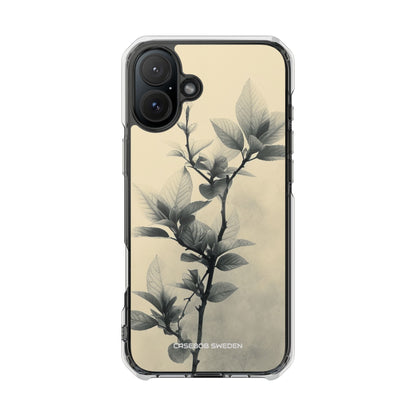 Beige Branch Art - Clear Impact iPhone 16 Phone Case