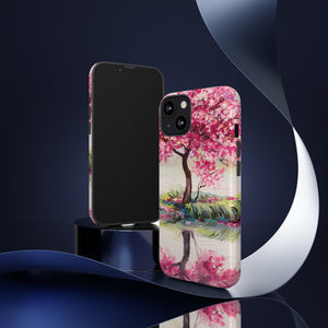 Oil painting - Oriental Cherry Tree - Protective Phone Case