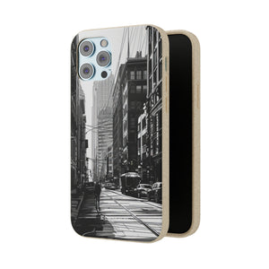 Noir Urban Serenity | Biodegradable Phone Case