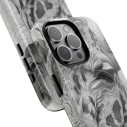 Swirling Giraffe Art iPhone 15 - Tough+