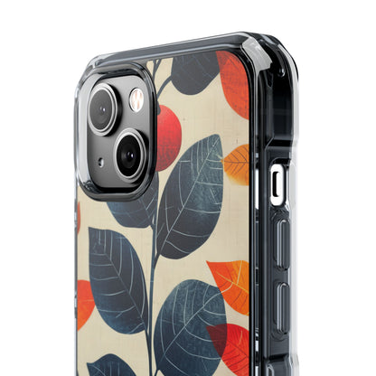 Autumn Nature Pattern - Clear Impact iPhone 14 Phone Case