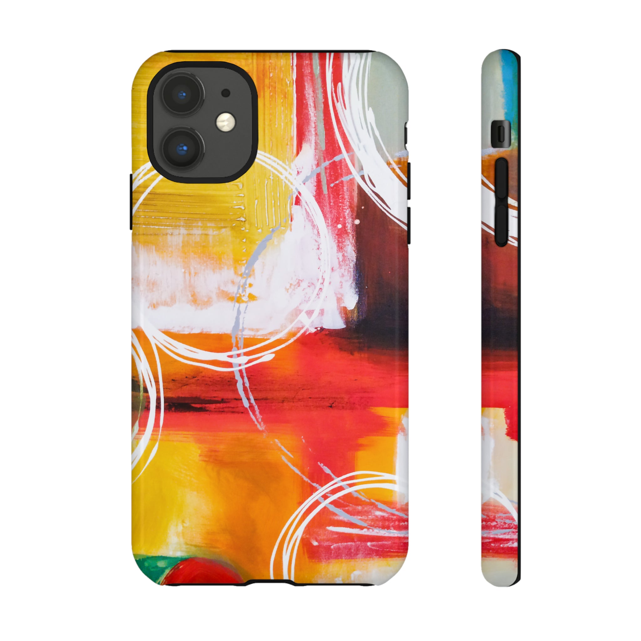 Abstract Yellow - Protective Phone Case