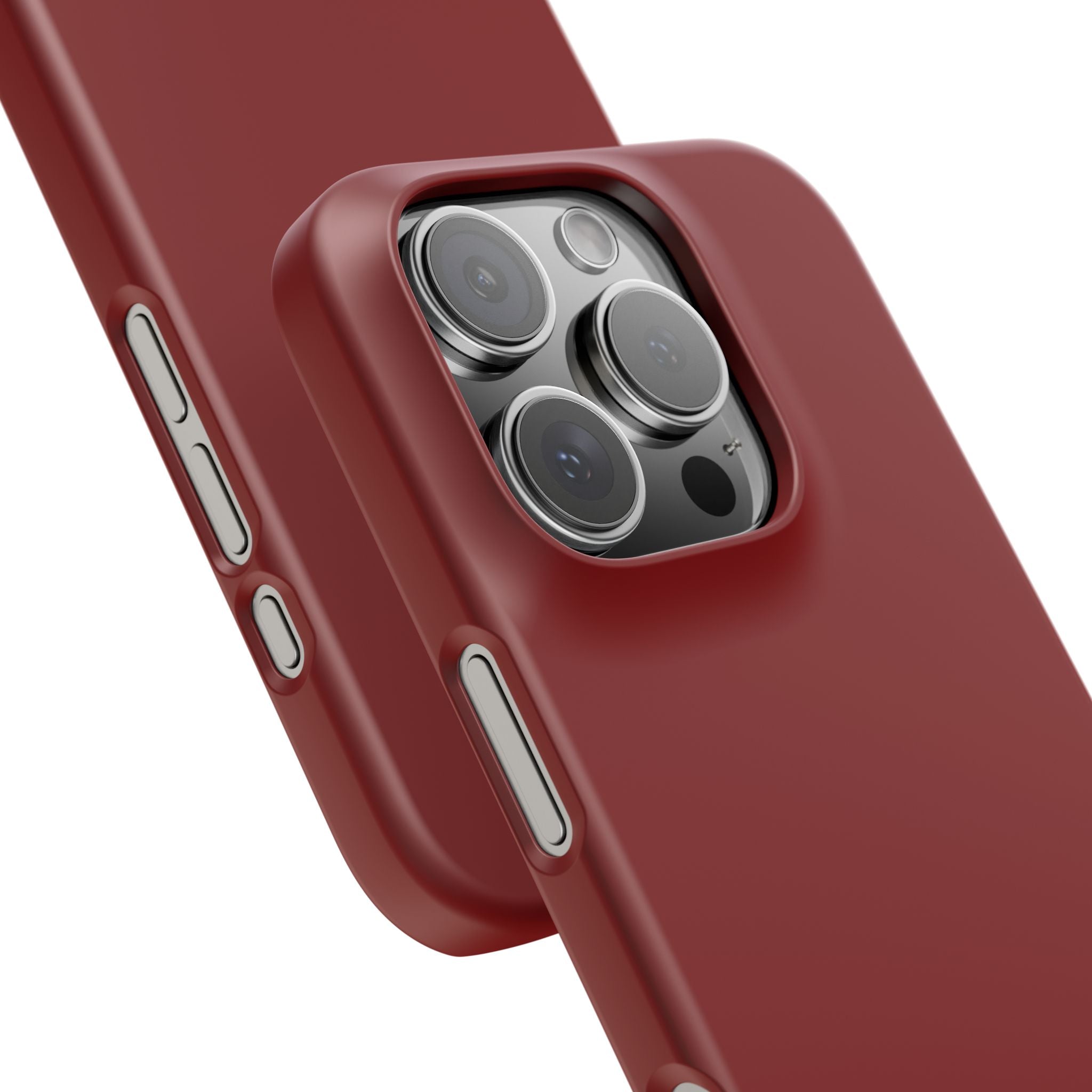 Dark Red iPhone 16 - Slim Phone Case