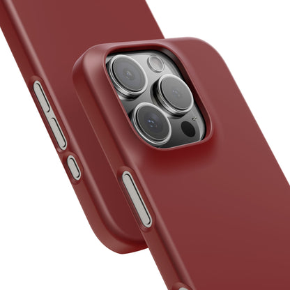 Dark Red iPhone 16 - Slim Phone Case