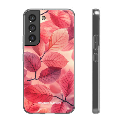 Pink Purple Nature Pattern - Flexi Samsung S22 Phone Case