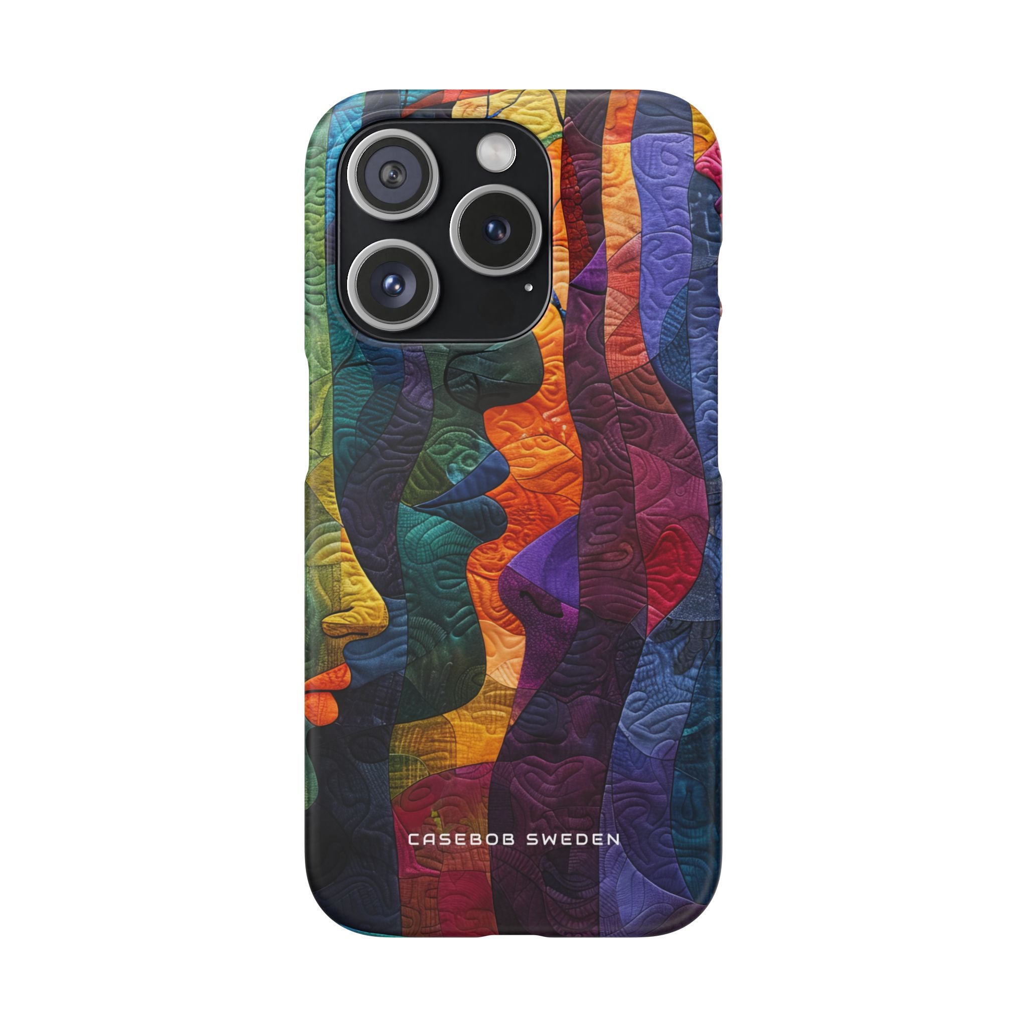 Harmonized Faces and Nature Fusion iPhone 15 - Slim Phone Case