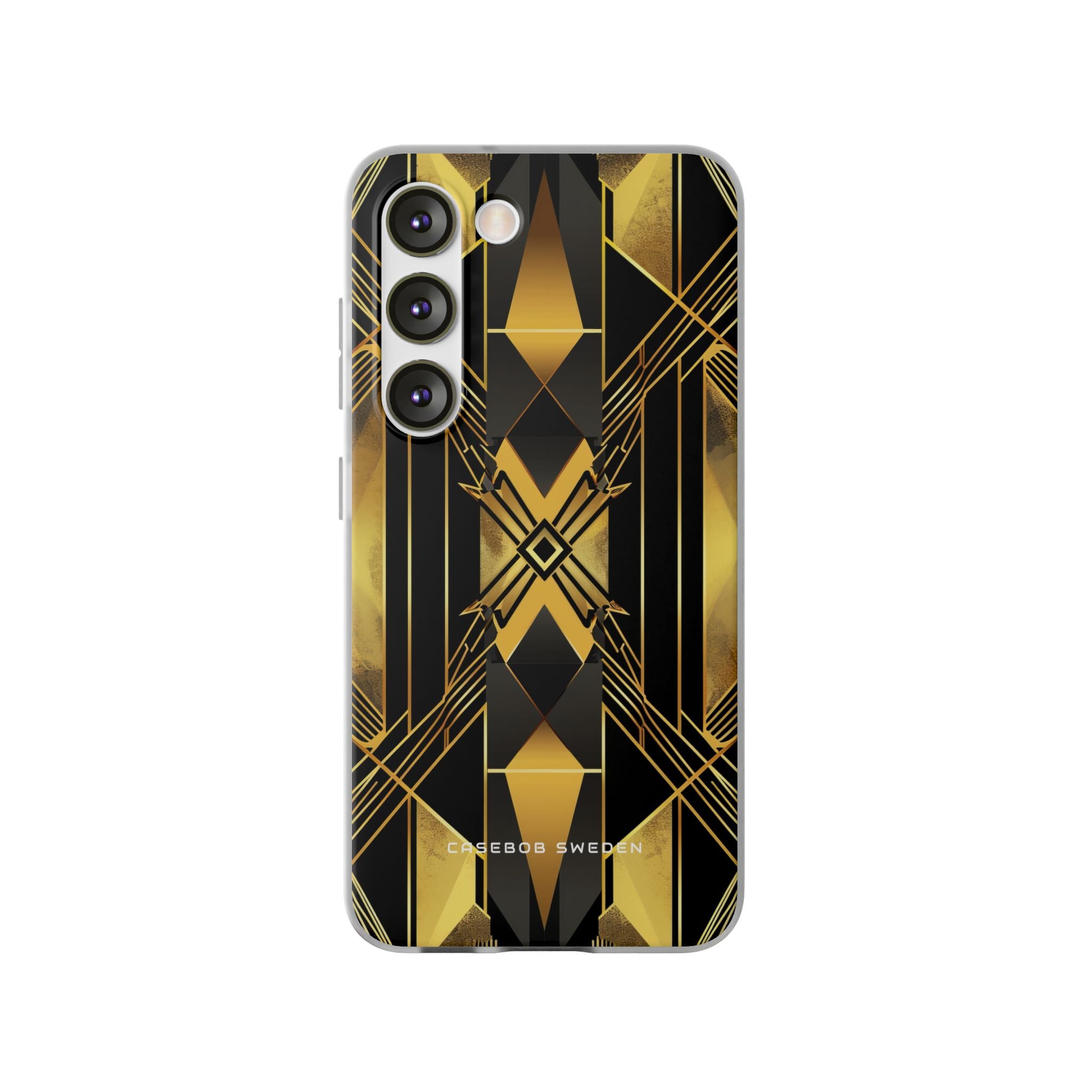 Golden Geometric Elegance Samsung S23 - Flexi Phone Case