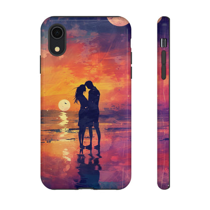 Seaside Sunset Embrace - Protective Phone Case