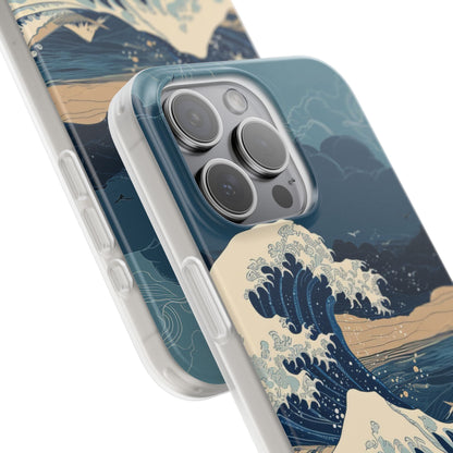Cresting Blue Wave iPhone 15 Pro Max Case - Soft