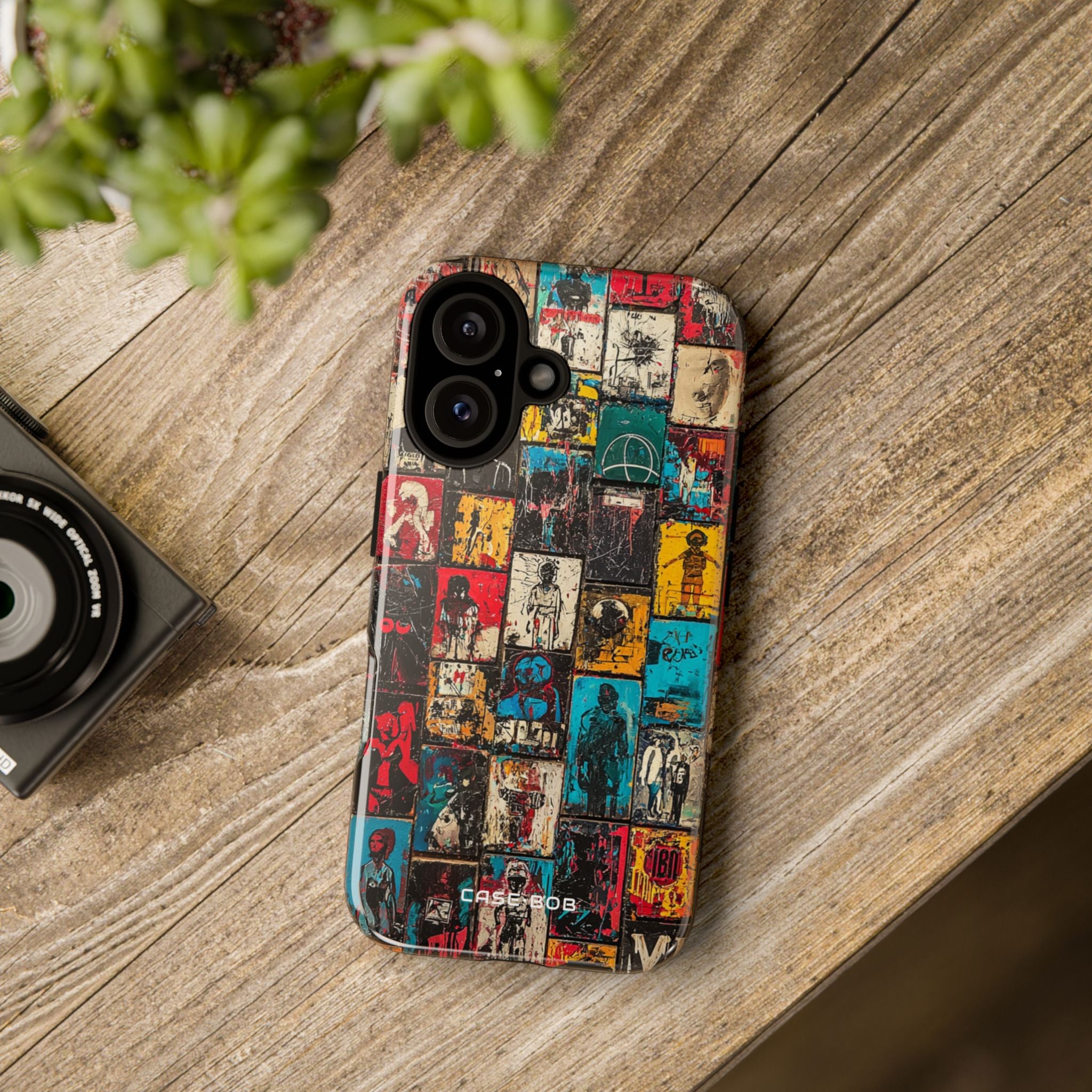 Figured Grid iPhone 16 Case - Tough