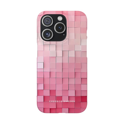 Gradient Pink Mosaic iPhone 15 - Slim Phone Case