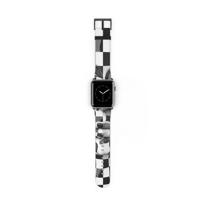 Mirrored Checkerboard Face - Watch Band