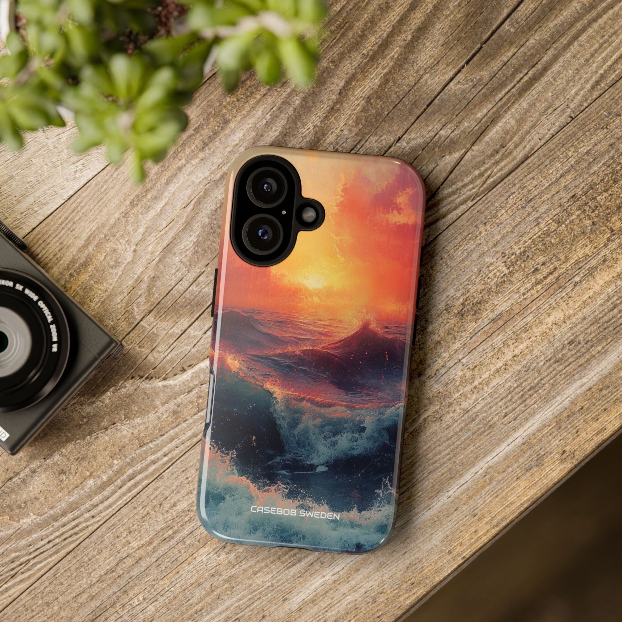 Ocean Sunset Waves - Tough iPhone 16 Phone Case