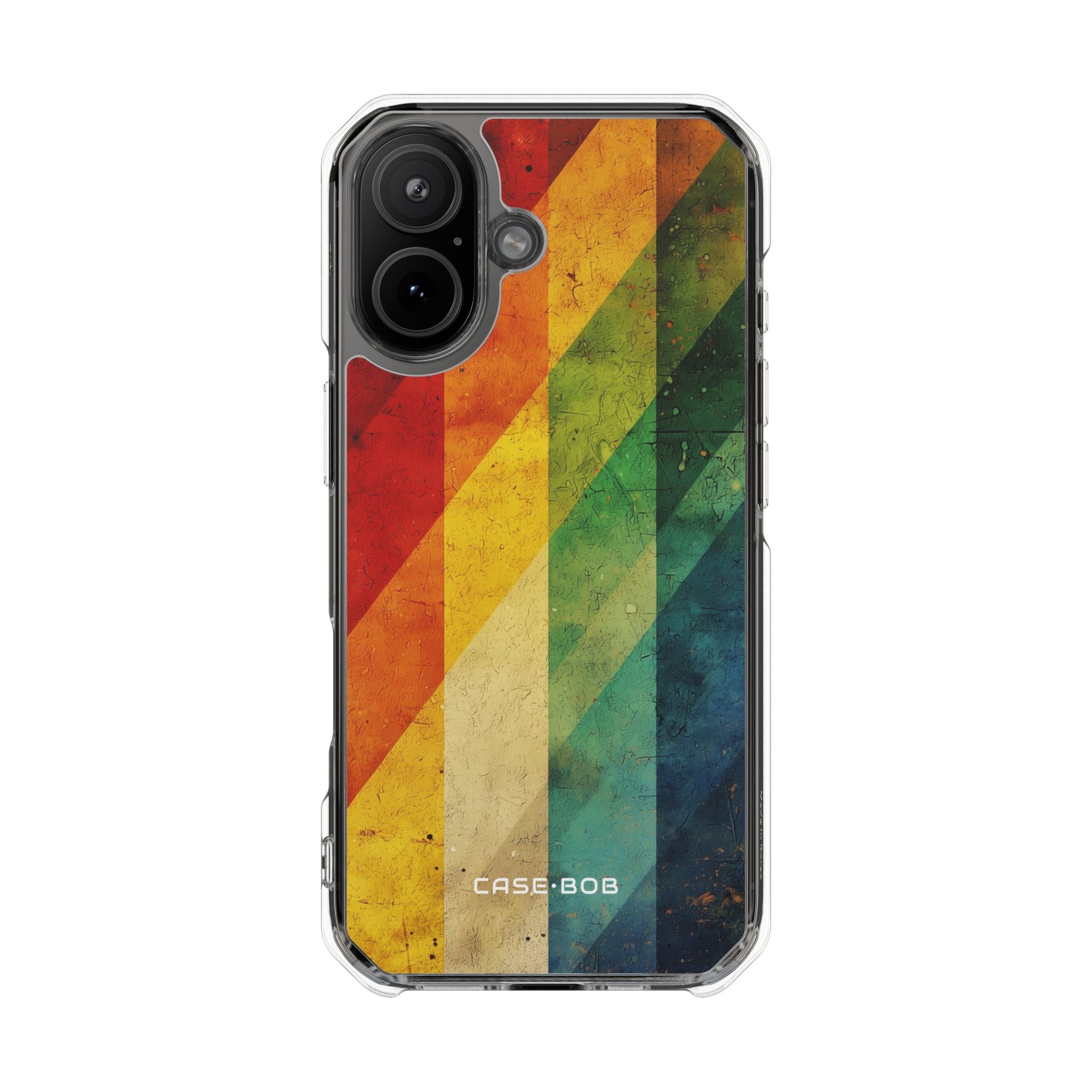 Distressed Rainbow Bands iPhone 17 Case - Impact