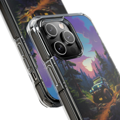 Sunset Forest Drive iPhone Case - Impact