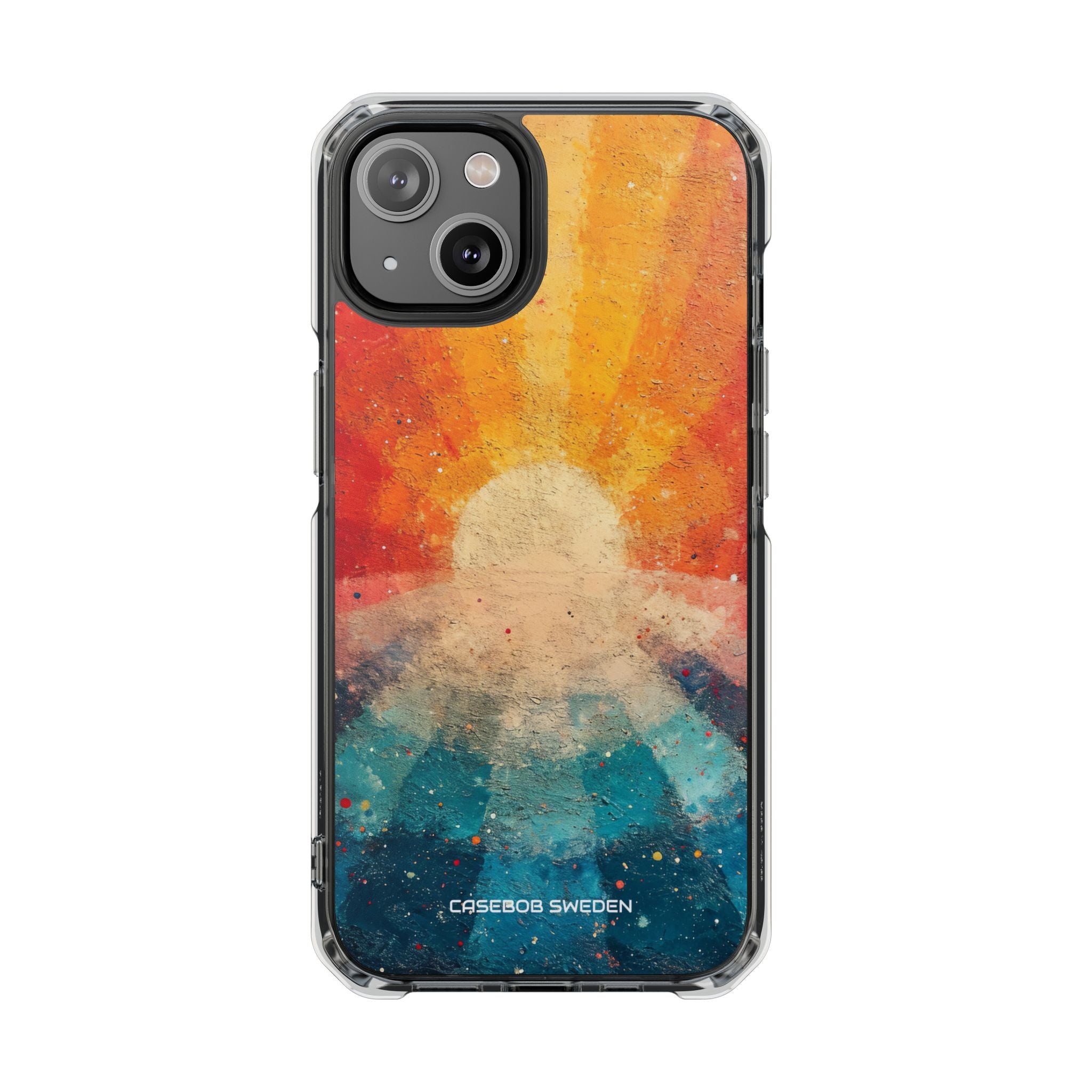 Sunburst Energy - Clear Impact iPhone 14 Phone Case