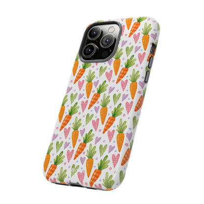 Carrots Embrace Hearts - iPhone Case