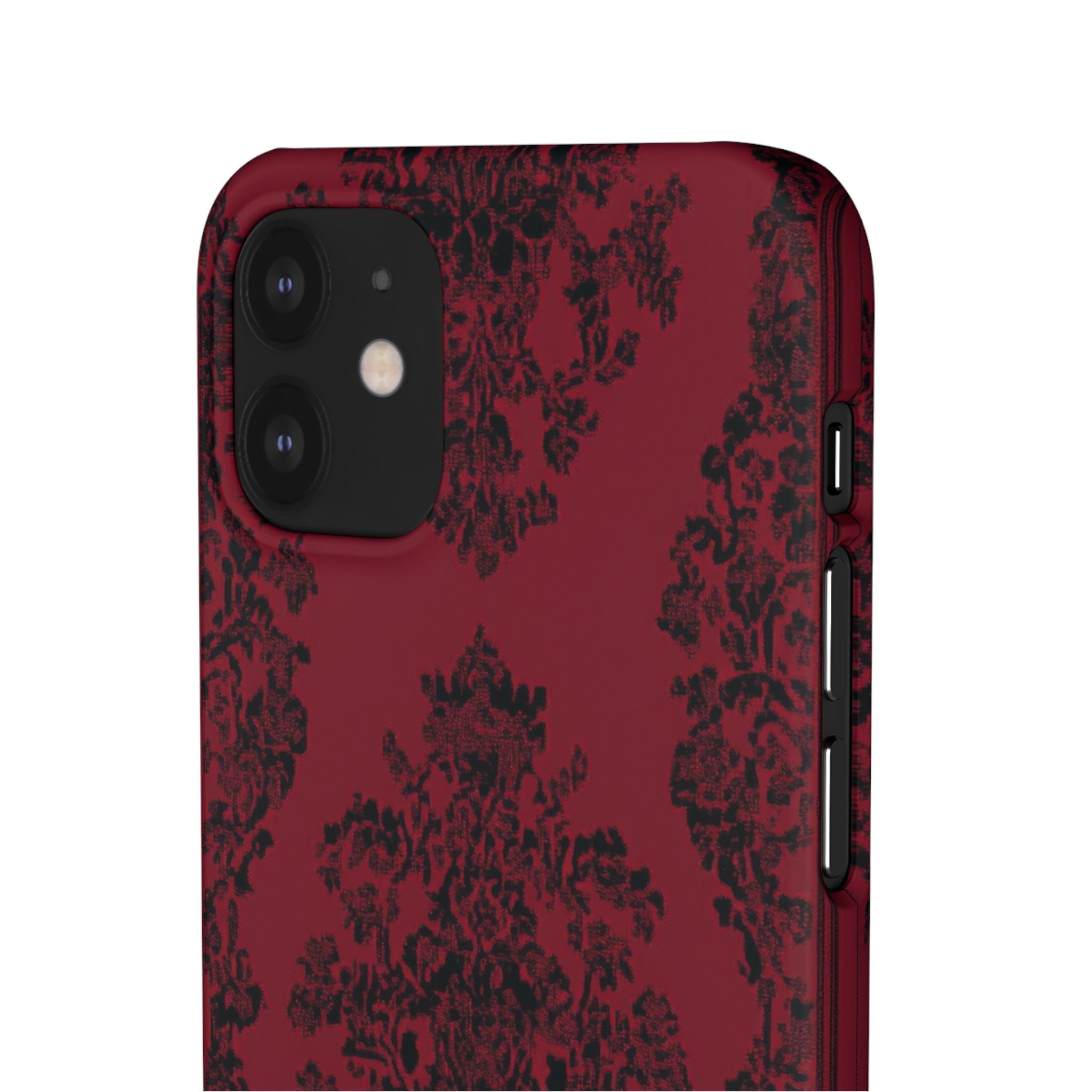 Gothic Crimson Elegance iPhone 12 - Schlanke Handyhülle