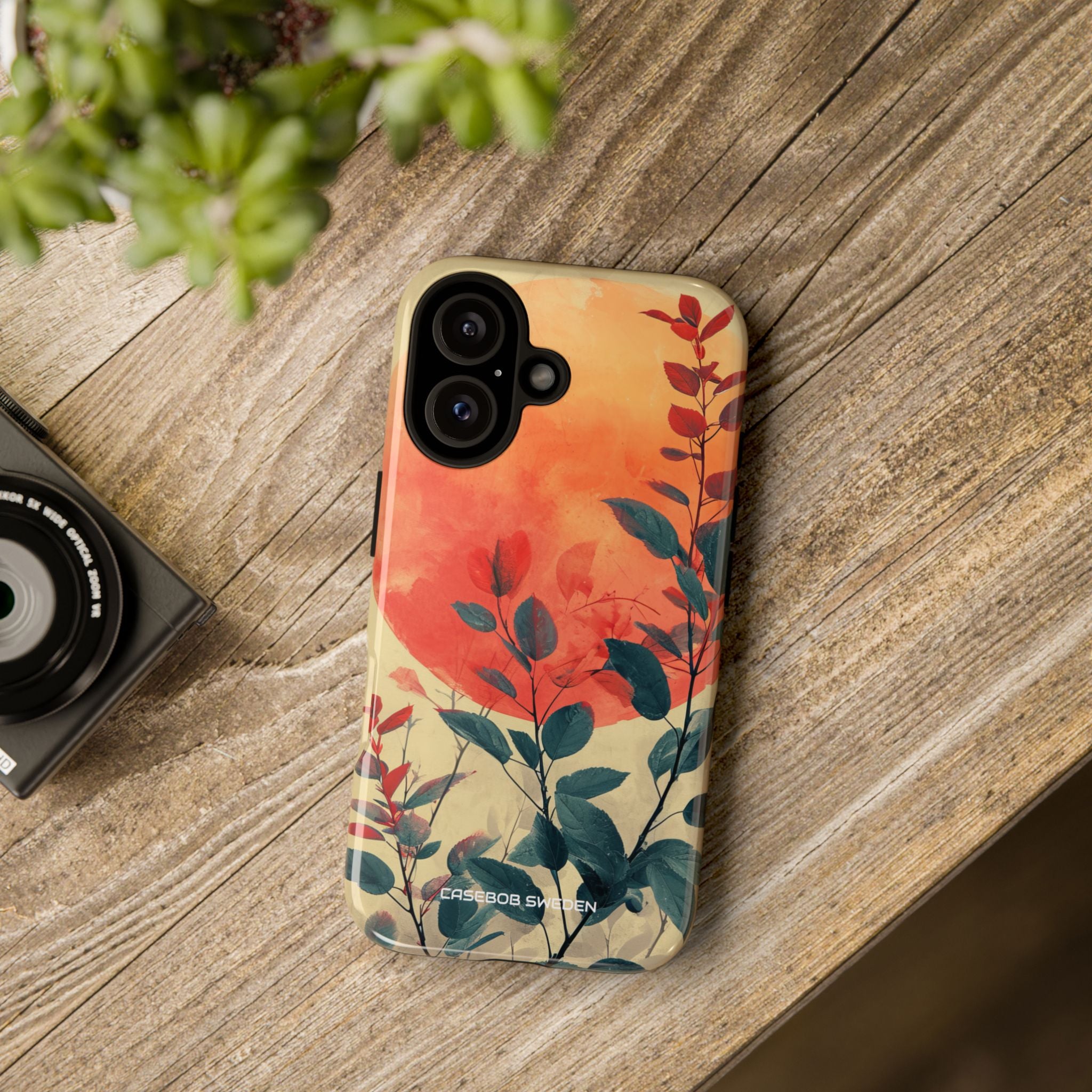 Orange Sun Harmony - Tough iPhone 16 Phone Case