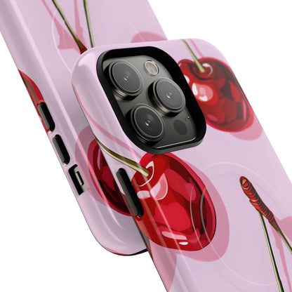 Glossy Cherry Burst iPhone 14 Pro Max Case - Tough+