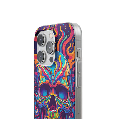 Flaming Skull iPhone 14 Pro Case - Soft