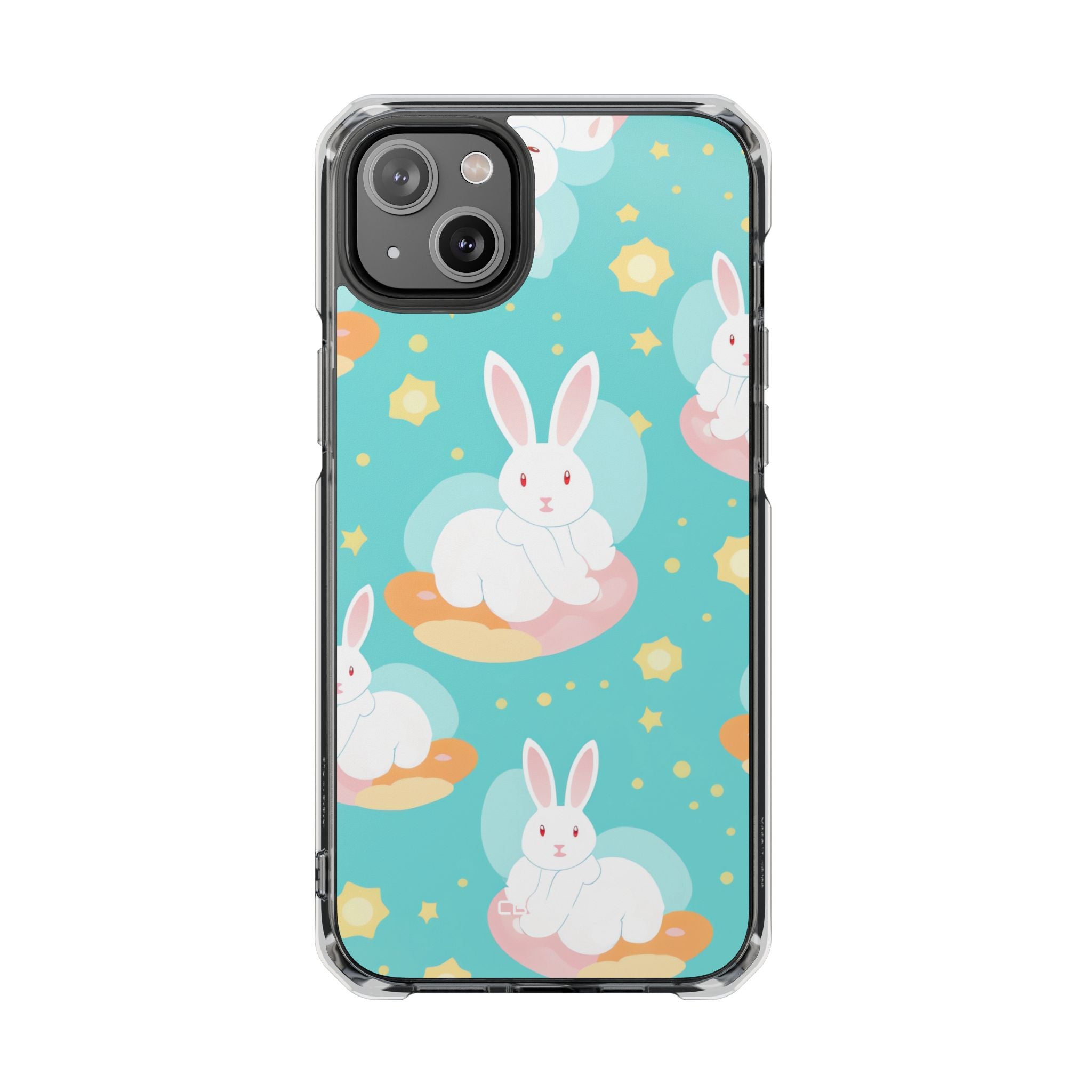 Bunnies Float Dreamily iPhone Case - Impact