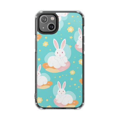 Bunnies Float Dreamily iPhone Case - Impact