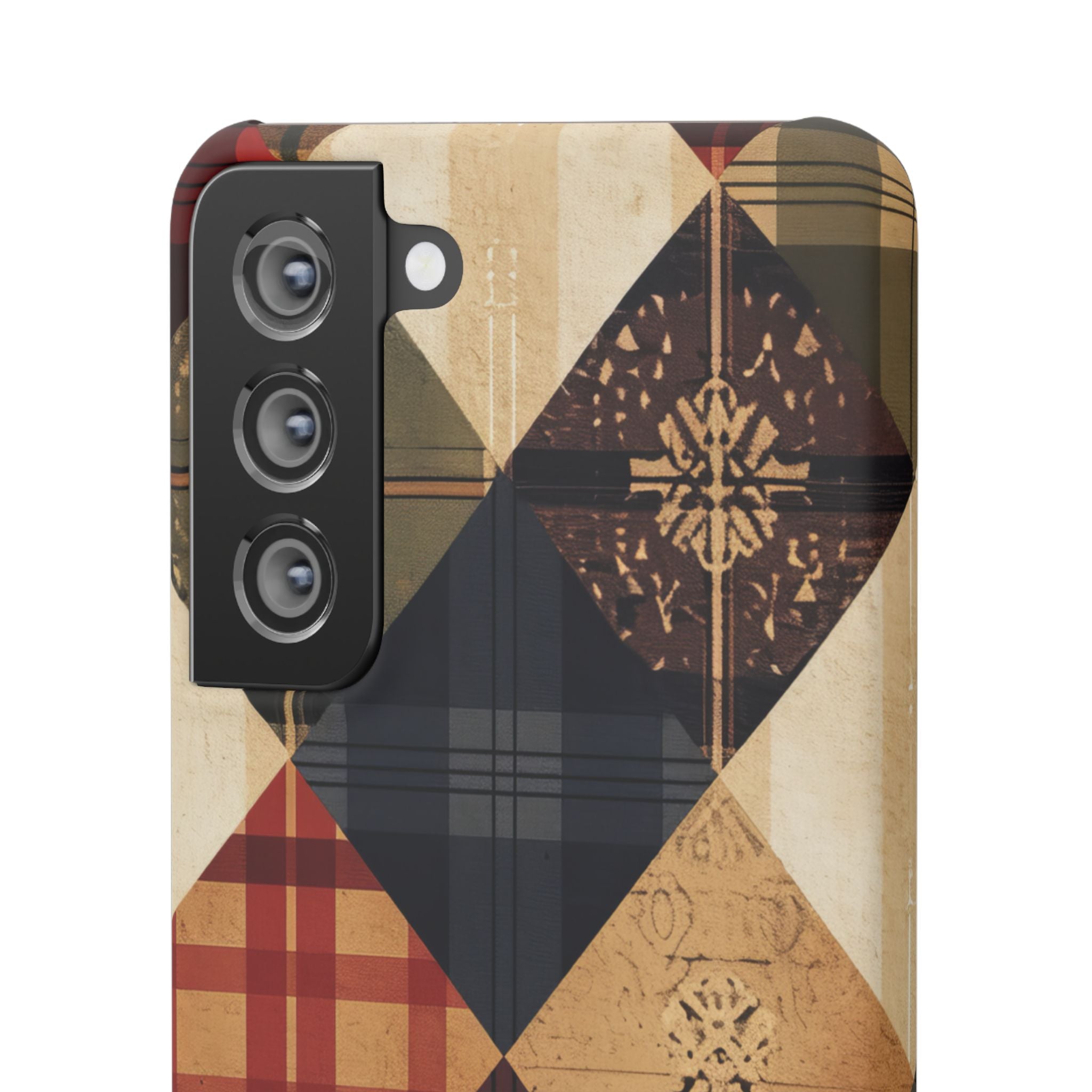 Rustic Geometric Patchwork Harmony Samsung S21 - Slim Phone Case