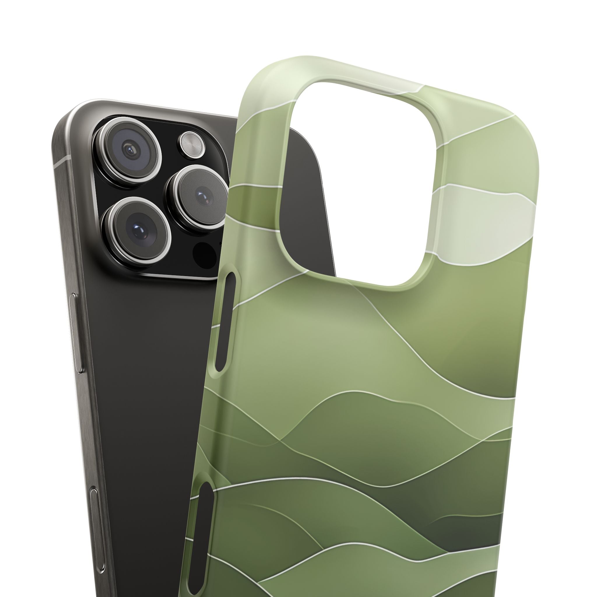 Gradient Emerald Drift iPhone 16 - Slim Phone Case