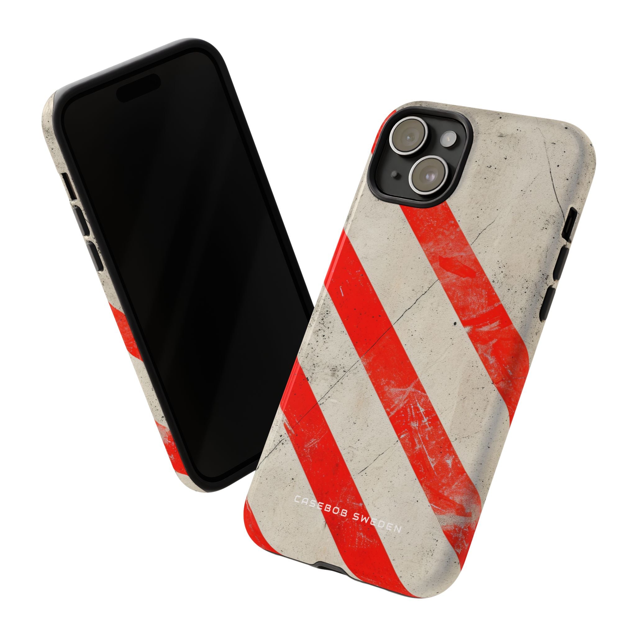 Striker Crimson Stripes iPhone 15 - Tough Phone Case