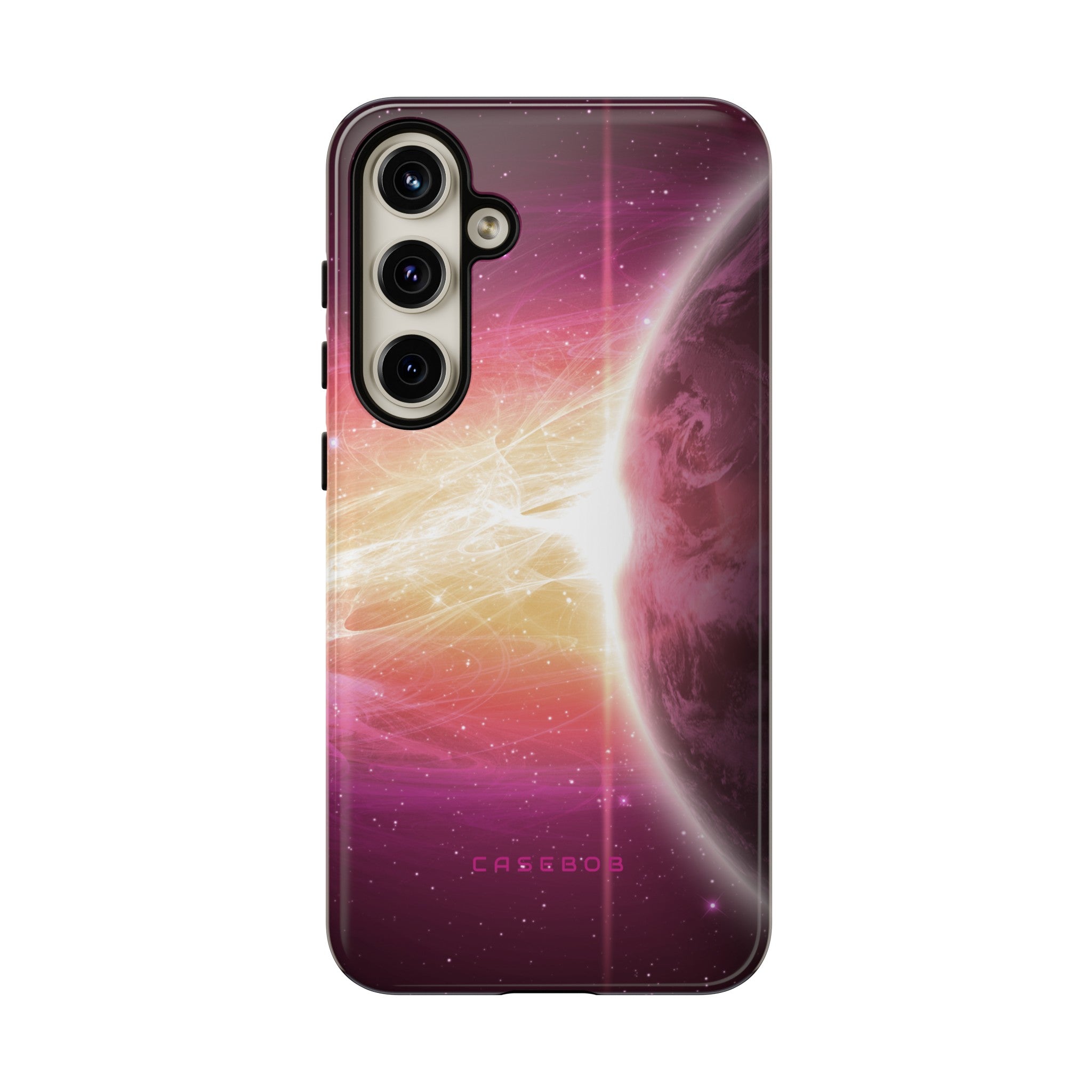 Purple Planets in Space - Protective Phone Case